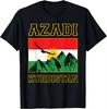 Kurdistan Kurdish Flag Graphics 100cotton Unisex Shirt 2026 Summer New Harajuku Style Mens Short Sleeve Fashion Oneck Tshirt