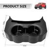 Rear Cup Holder for Jeep Wrangler JL Accessories, Back Seat Cup Holder, Floor Console Mounted Drink Holder for 2018- Jeep Interior Accessories 4 Door