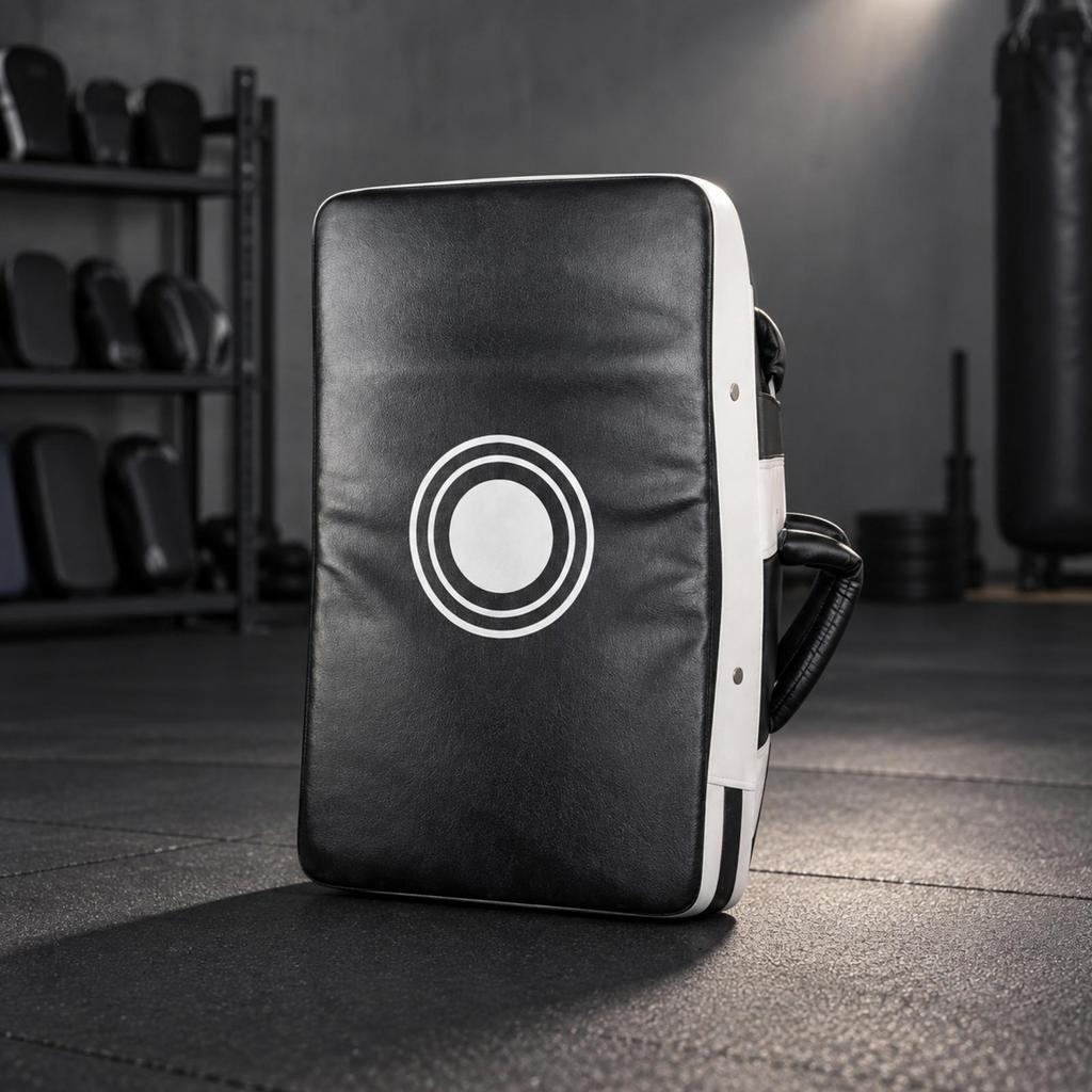 Curved boxing Pad Heavy Duty Impact with Rear Hand Grips Shock Absorbing for Kickboxers,