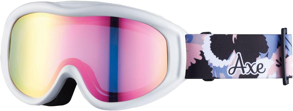 Axe Ski and Snowboard Goggles with UV Pink AX620-WCM Protection, (PK)
