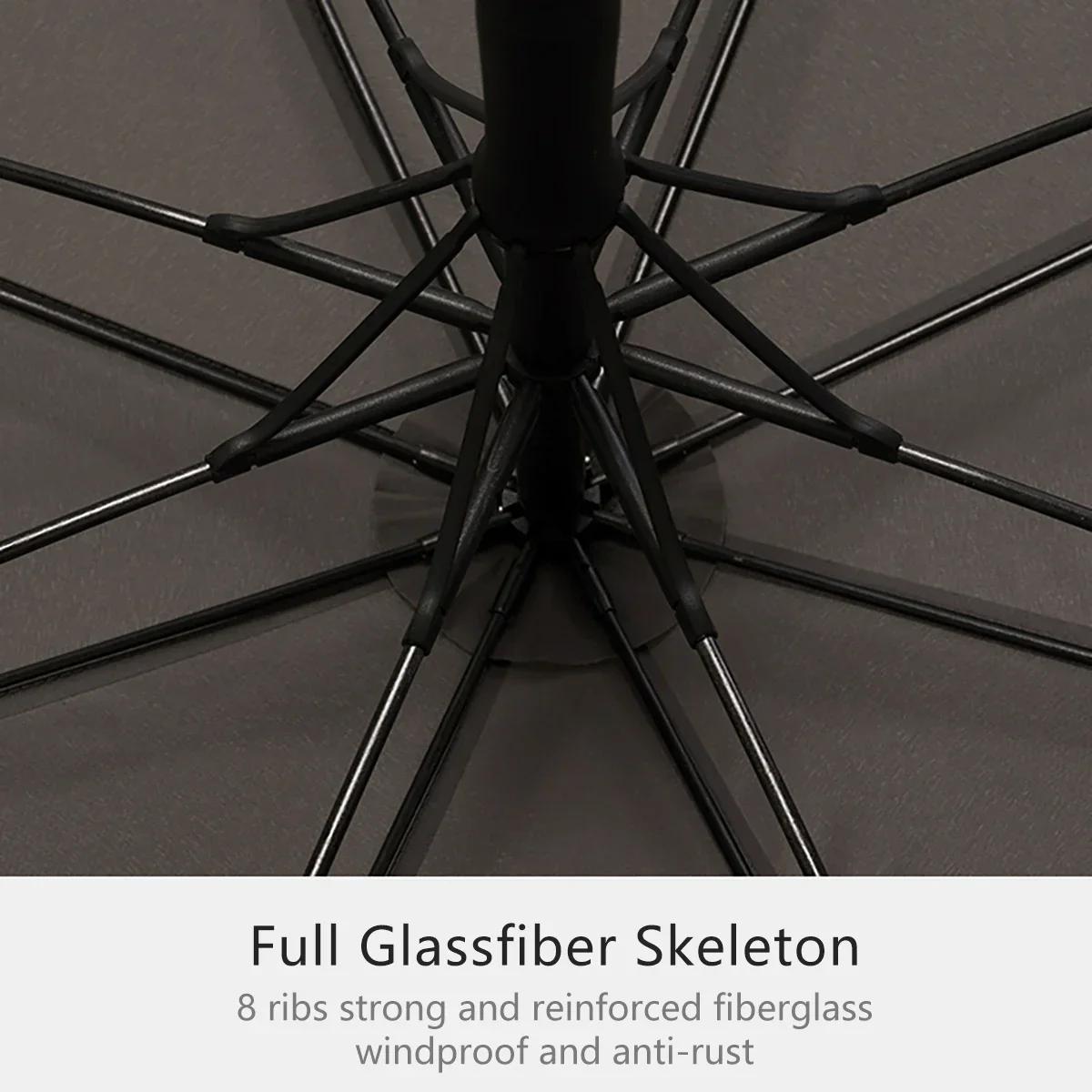 Большой автоматический зонт для мужчин — фото 6