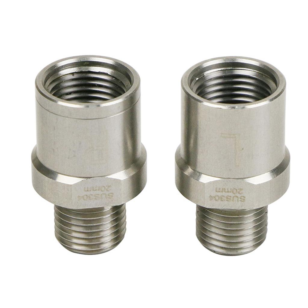 1 Pair Stainless Steel 9/16 Inch Bike Pedal Spacer Extension for Road Bicycles Mountain Bikes Bicycles Pedal Extender