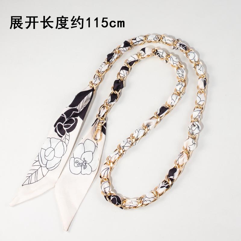 Bag Chain Strap Silk Scarf Metal Long Decorative Accessory Modification Order Buy Replace Evelyn Shoulder