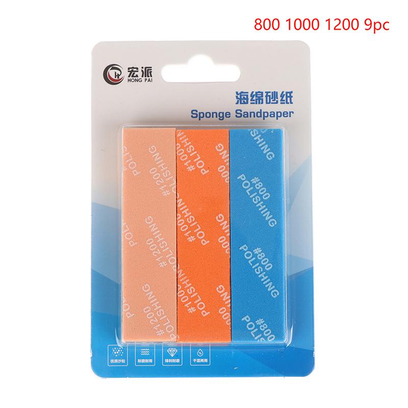 9 Stück MS-E400-2000 Halbflexible Schleifstäbchen Für Modellbauwerkzeuge Kunststoff-Modellpoliturstäbchen Hobby DIY Handwerk