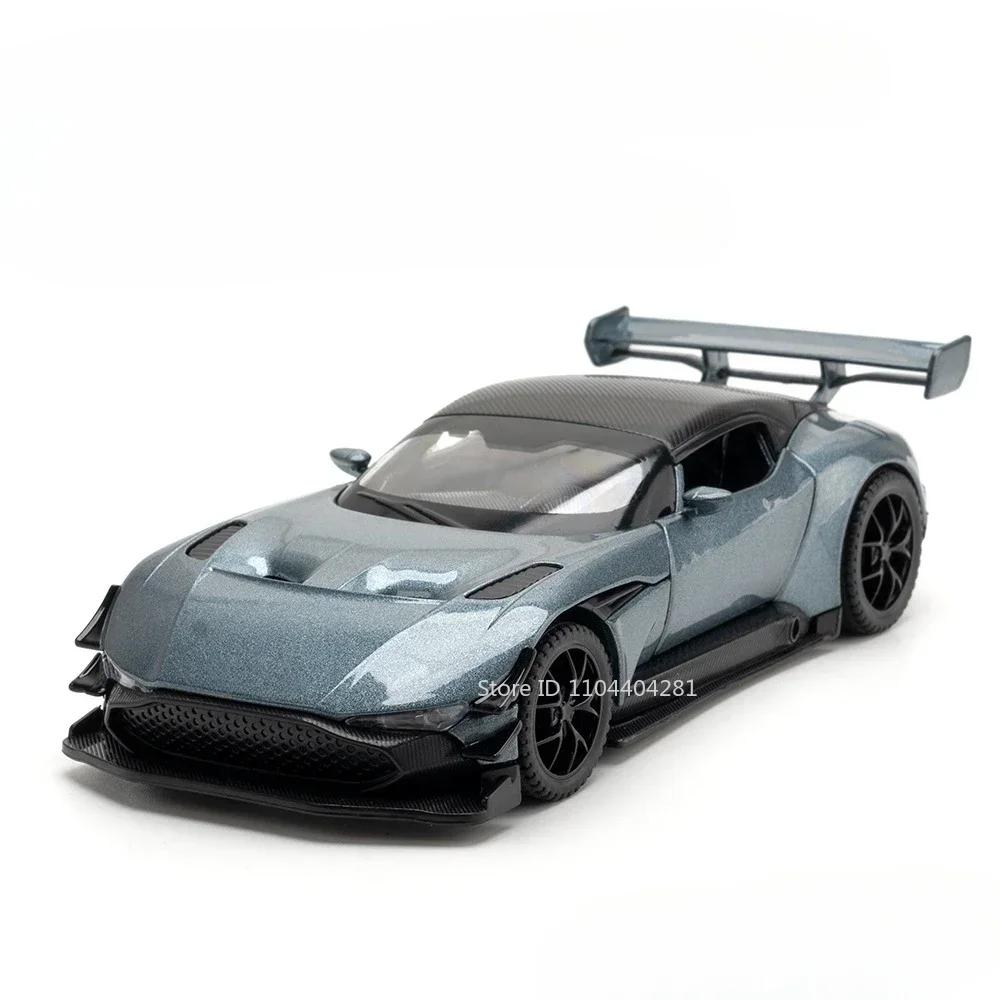 1:32 Valkyrie Vulcan Alloy Sports Car Model Toy Diecast Metal Door Opened Sound Light Pull Back Miniature Car Boy Christmas Gift
