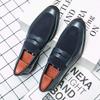 Fashion Italian Moccasins Men Loafers Suede Oxford Classic Original Derbies Shoes Slip-On Wedding Shoes Pointed Toe Dress Leather Shoe