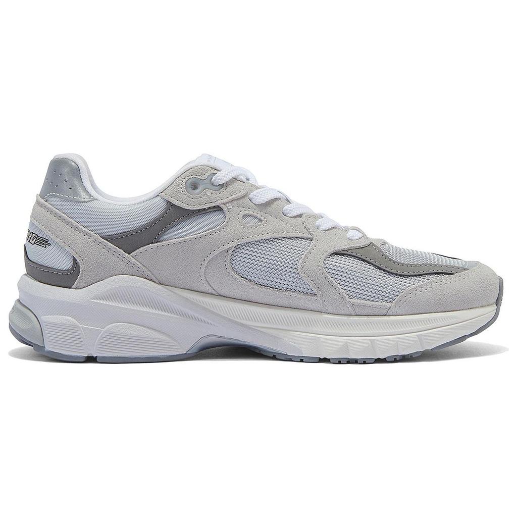 Li Ning Furious Rider Runner Comfortable Abrasion Resistant Low top Casual Shoes Women's Gray AZGT012-2