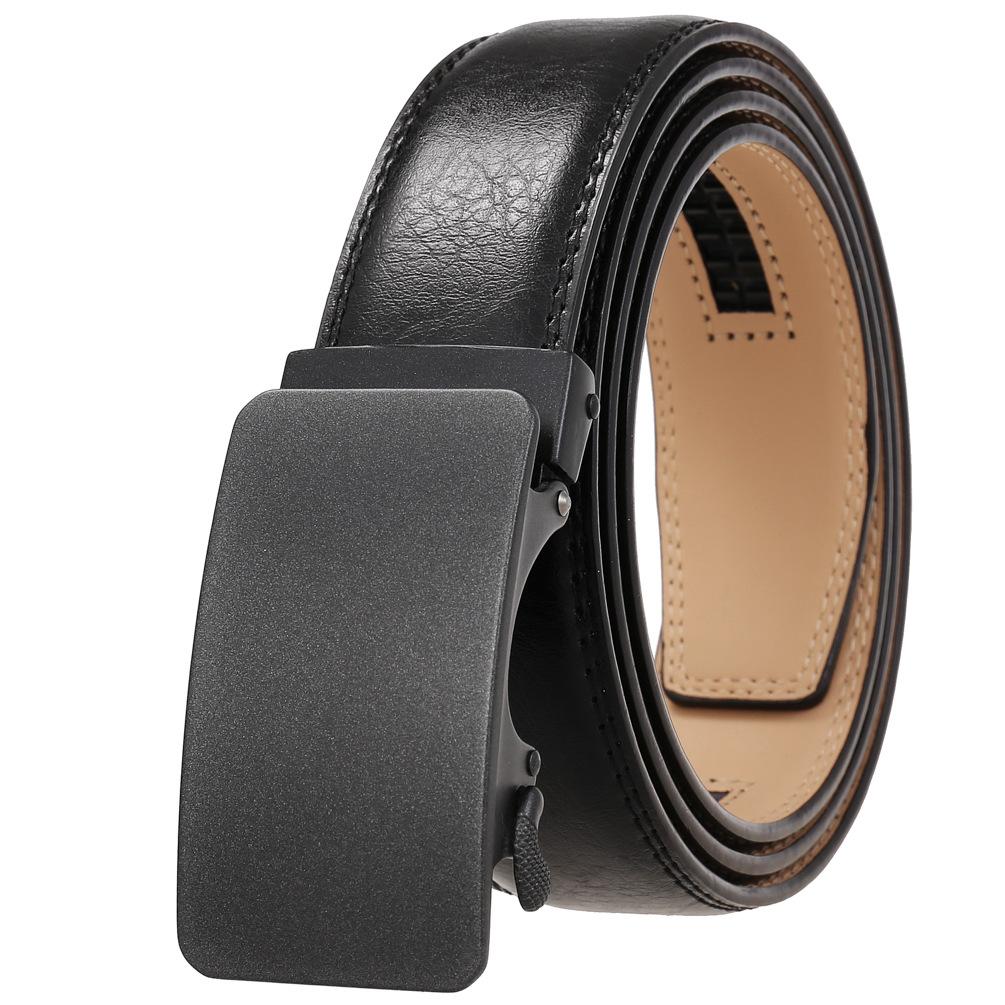 1Pcs Automatic Buckle Belt, Cowhide Men'S Belt, Fashion Belt, Belt Ly36-0101-1
