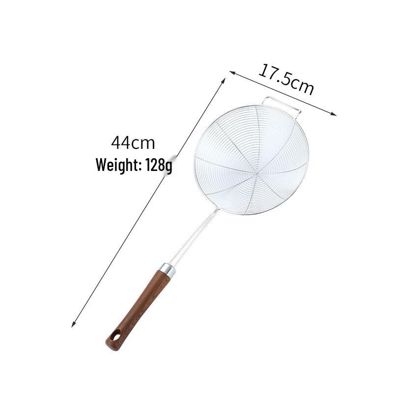 304 Stainless Steel Wooden Handle Slotted Spoon