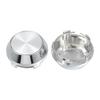 4x For Wheel Center Cap Universal Rim Chrome Hub Cap 60mm No Logo Silver Base