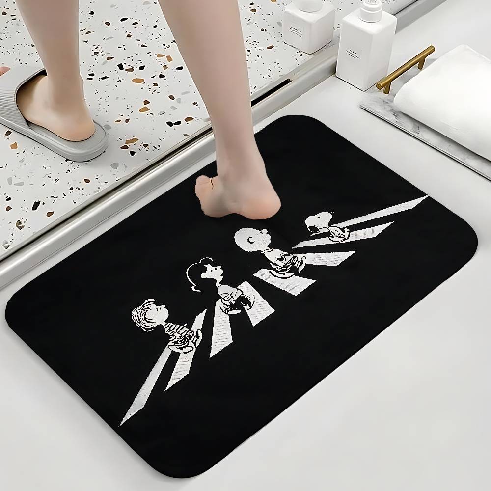 Cute S-Snoopy-S Floor Mats Home Laundry Rug Carpet For Living Room Decor Lounge Area Anti-slip Foot Mat Entrance Doormat