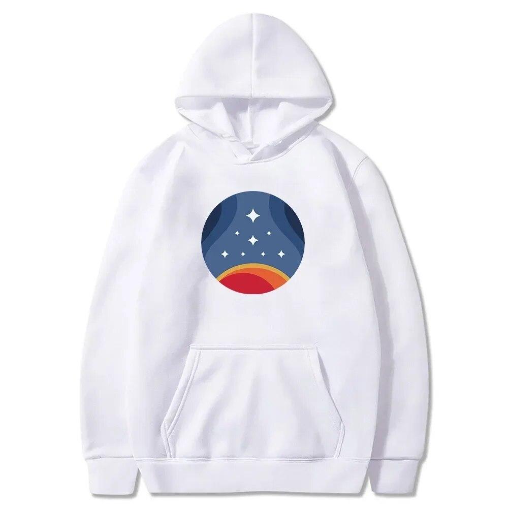 2023 Starfield Retro Constellation Hoodie New Game Merch Long Sleeve Sweatshirts Harajuku Streetwear Women Unisex Fashion Clothes