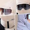 Windproof Full Face Cover Outdoor with Goggles Winter Cycling Cold Windscreen Ski Mask Bike Warm Padded And Thickened Head Cover