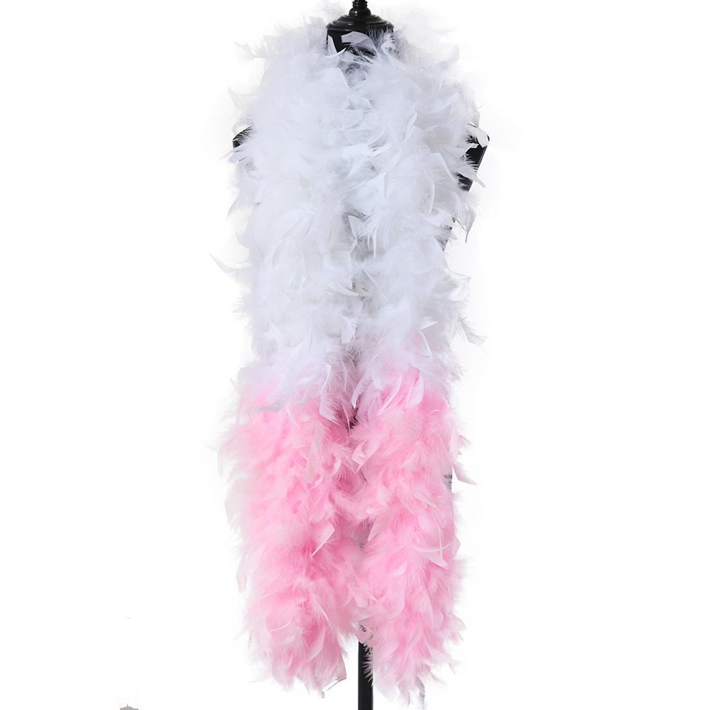 DIY 90Gram High Quality Fluffy Turkey Feathers Boa for Shawl Red Pink Plumes Ribbon Wedding Dress Decoration Crafts Feathers 2 Yards