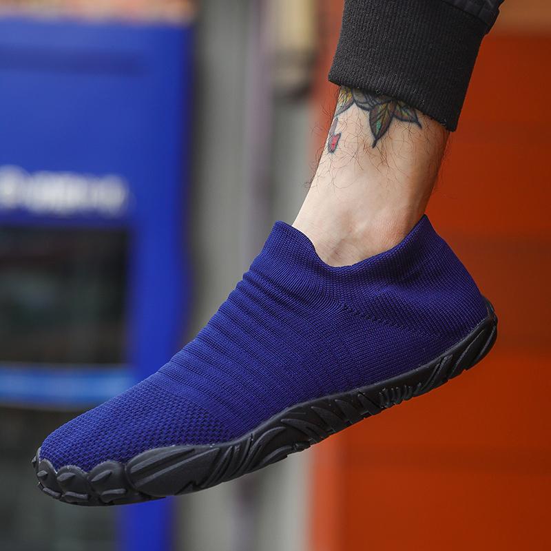 Fashion Loafers Woman Shoes Breathable Mesh Fabric New Walking Wide Toe Flat Jogging Breathable Soft Sole Men's Sports Shoes Large Size