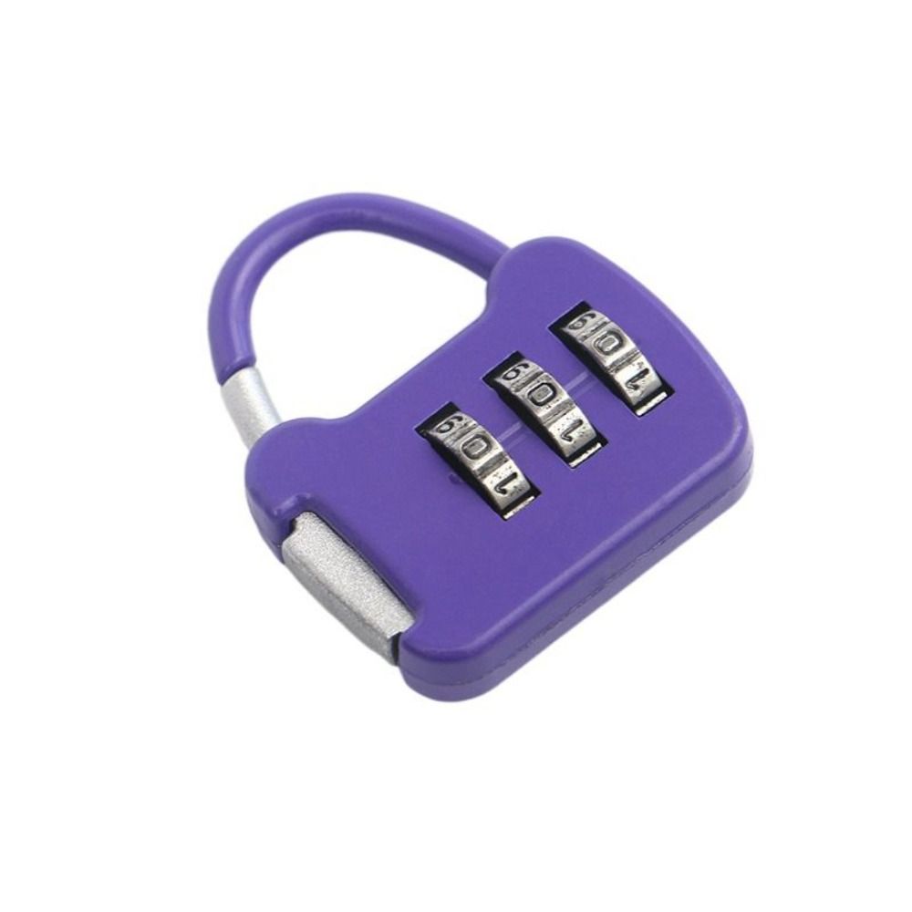 

Colorful Portable Durable Cabinet Password Student Dormitory Trolley Case Zipper Lock Lock Padlock фиолетовый