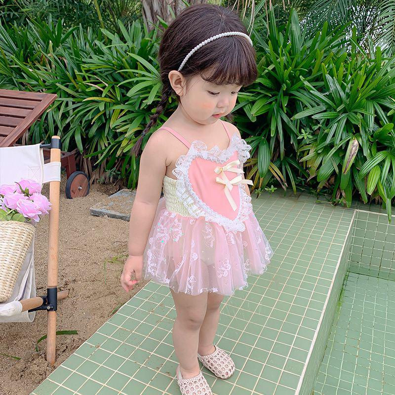 

Детский купальник для девочек с солнцезащитой и быстрой сушкой - Цельный, защищающий от солнца 140 (Height ~130cm)