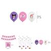 Kuromi Themed Birthday Party Decor Supplies Set With Flag Cake Spiral Balloon And Bright Colorful Toppers