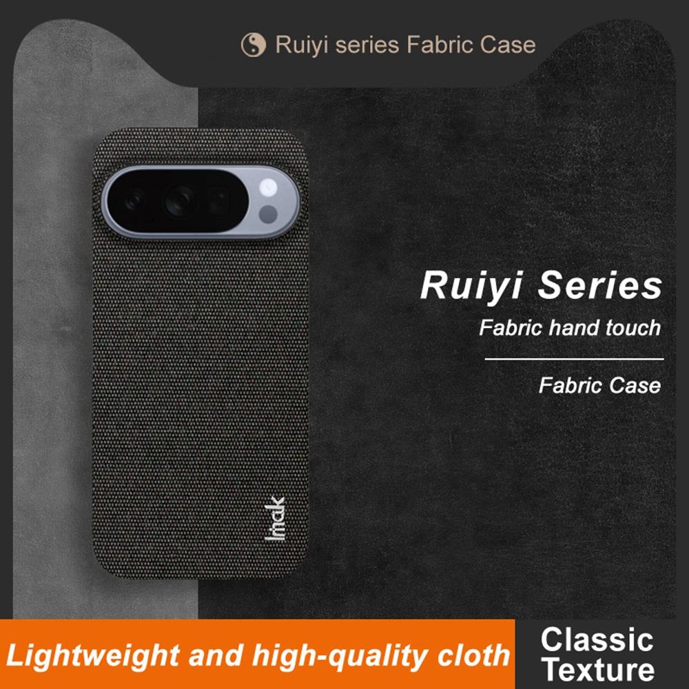 IMAK Ruiyi Series for Google Pixel 10 Pro XL Case Fabric Texture Leather+PC Phone Back Cover