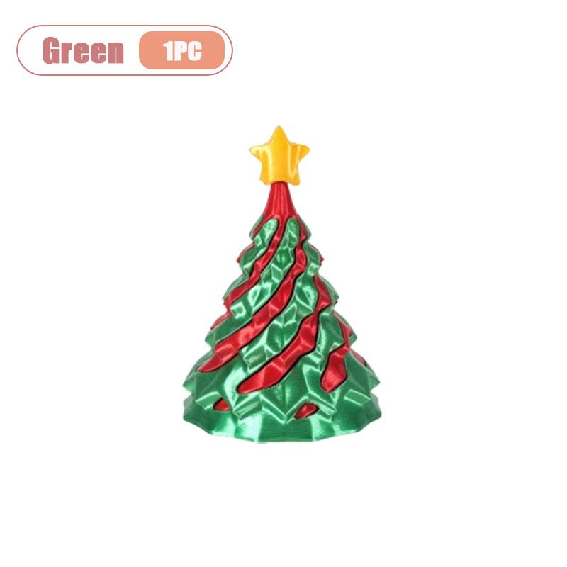 

3D Printed Spiral Christmas Tree Impossible Cone Fidget Toy Stress Relief Ornament Tabletop Xmas Decoration for Home Office RV
