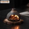 Gilt Iron Glaze Coarse Pottery Incense Holder Mist Smoking Steamers Incense Burners Aromatherapy Censer Chinese Tea Set Craft
