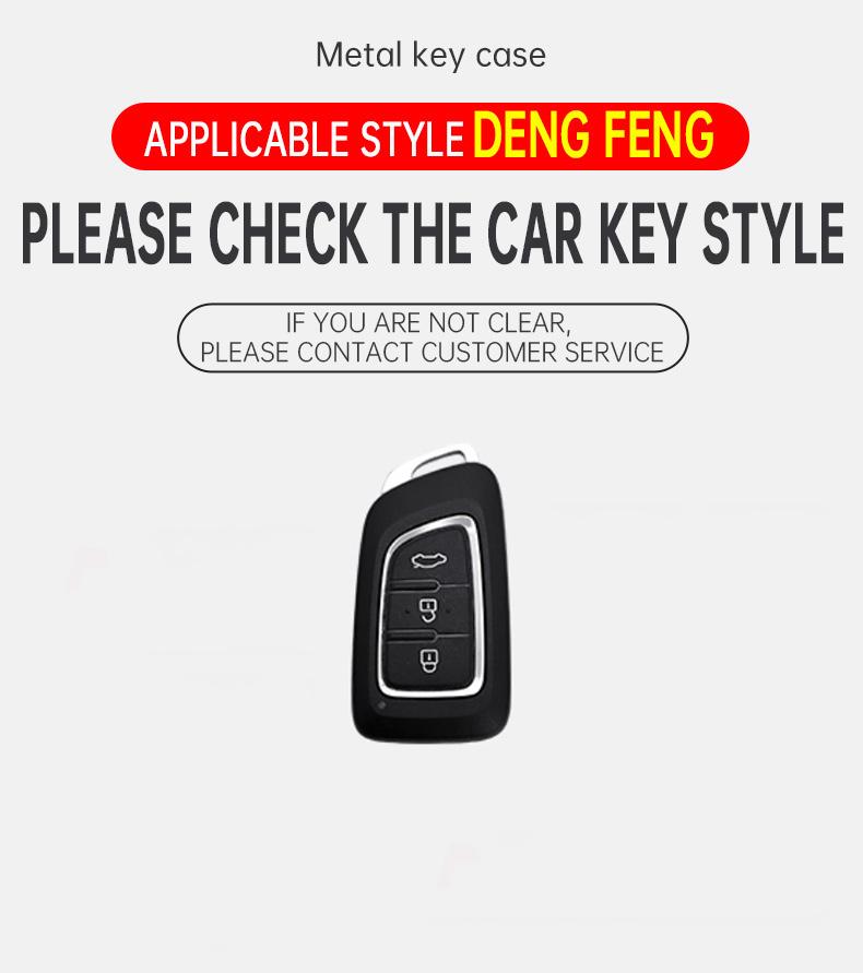 Auto Key Fob Cover Case Zinc Alloy Shellfob Fit For Dongfeng Dfm 580 370 S560 Ax7 Ax5 Ax4 Ax3 Mx5 Automotive Intelligent Smart Protector Auto