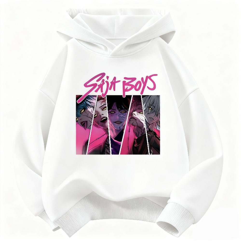 Autumn/Winter Warm K-Pop Demon Hunter Children's Hoodie, Fashionable and Versatile Children's Hoodie Sweatshirt