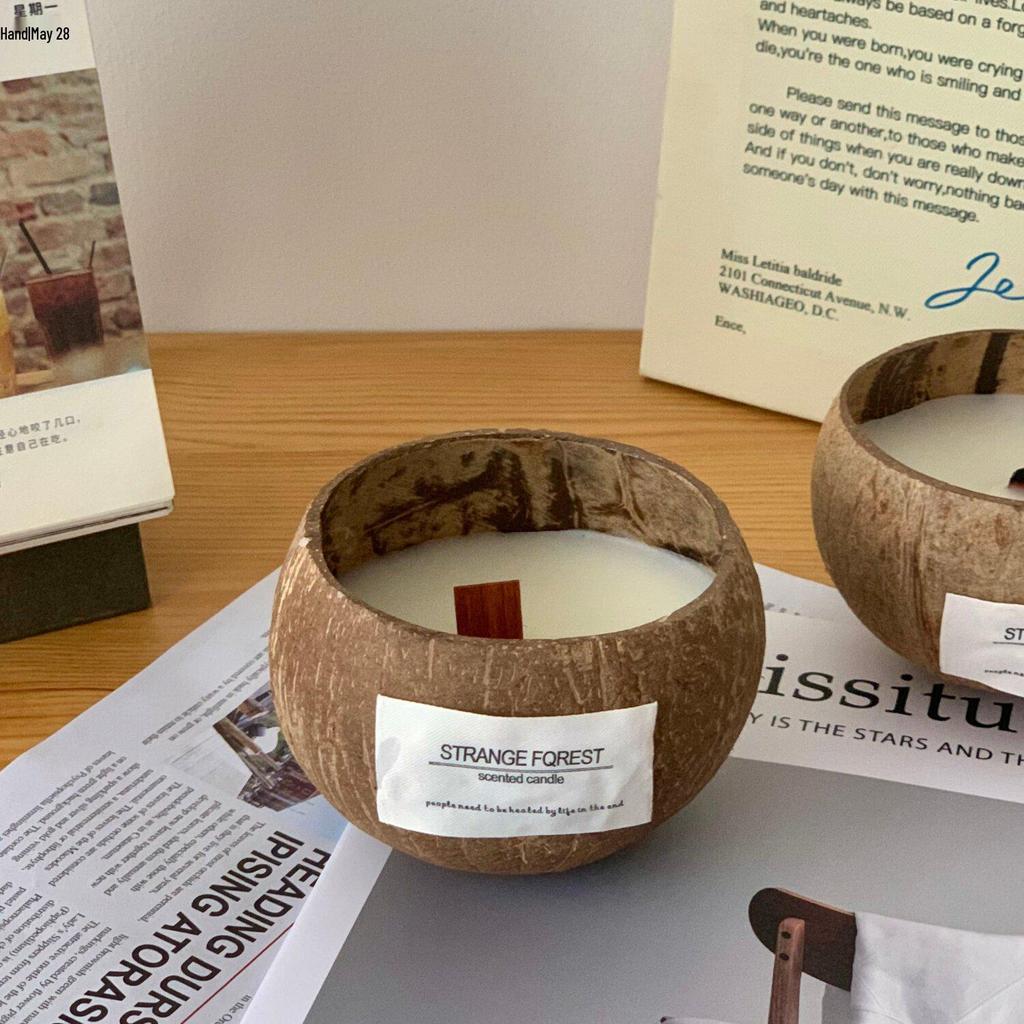 Coconut Shell Scented Candle: Home Decor & Gift