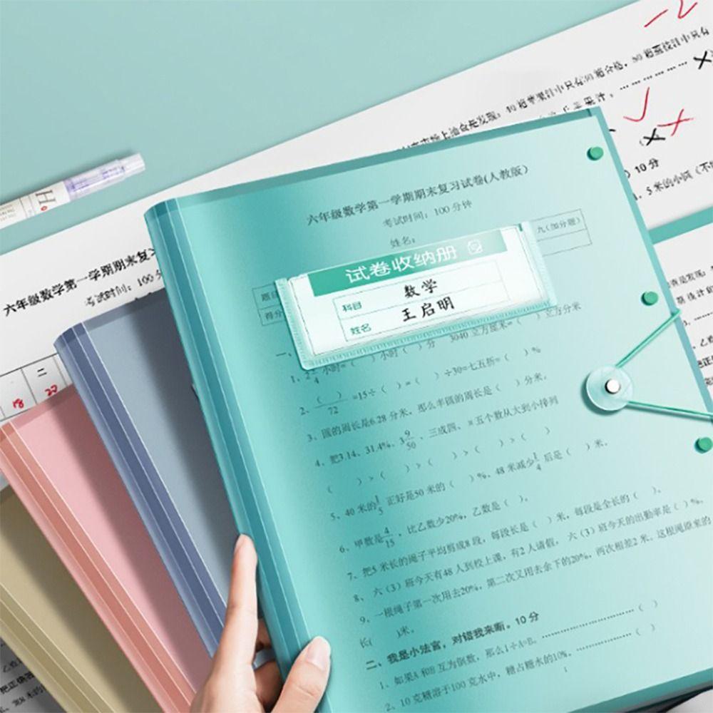 30/40/60Pages A3 File Folder Large Capacity Storage Booklet Classification Folder  Gift