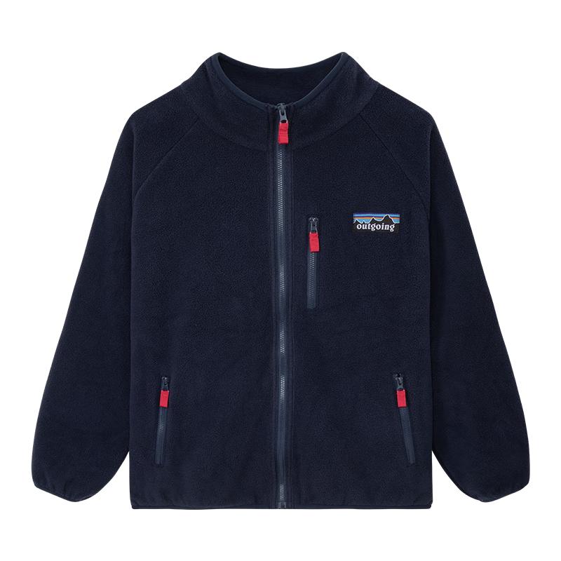 ZuoXi Boys Double-Sided Fleece Jacket 140