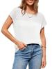 Women's Crochet Knit Short Sleeve Sweater Top Crew Neck Summer Casual Pullover