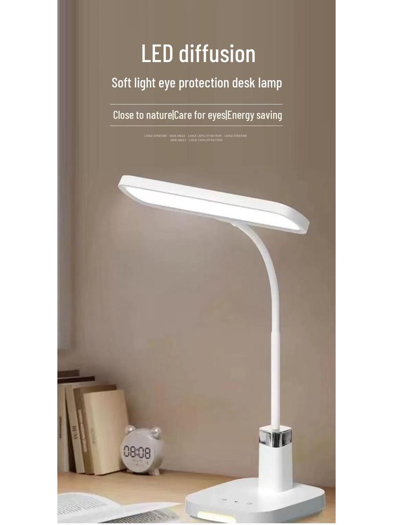 LED Diffused Soft Light Eye Protection Desk Lamp for Study, Reading, Writing, and Office Use
