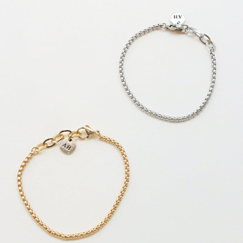 August Harmony Box chain bracelet (2color)