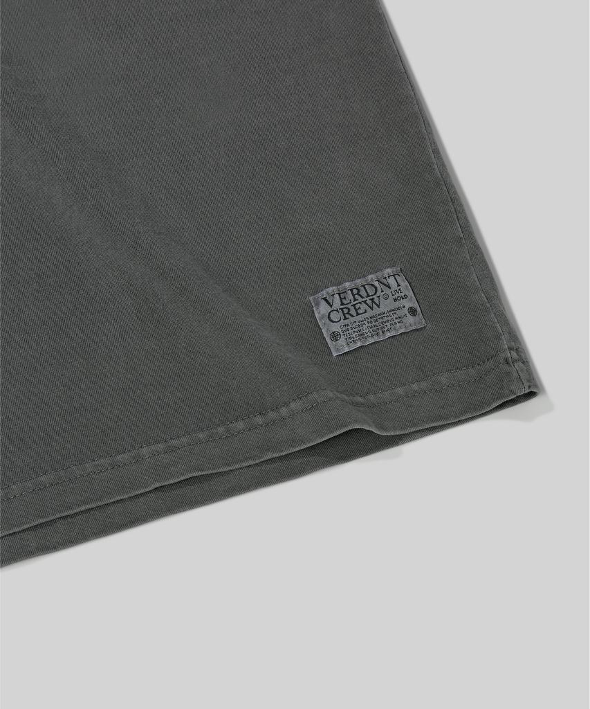 Beodeonteu Campus Pigment Blockcore Long Sleeve T-Shirt [Charcoal]