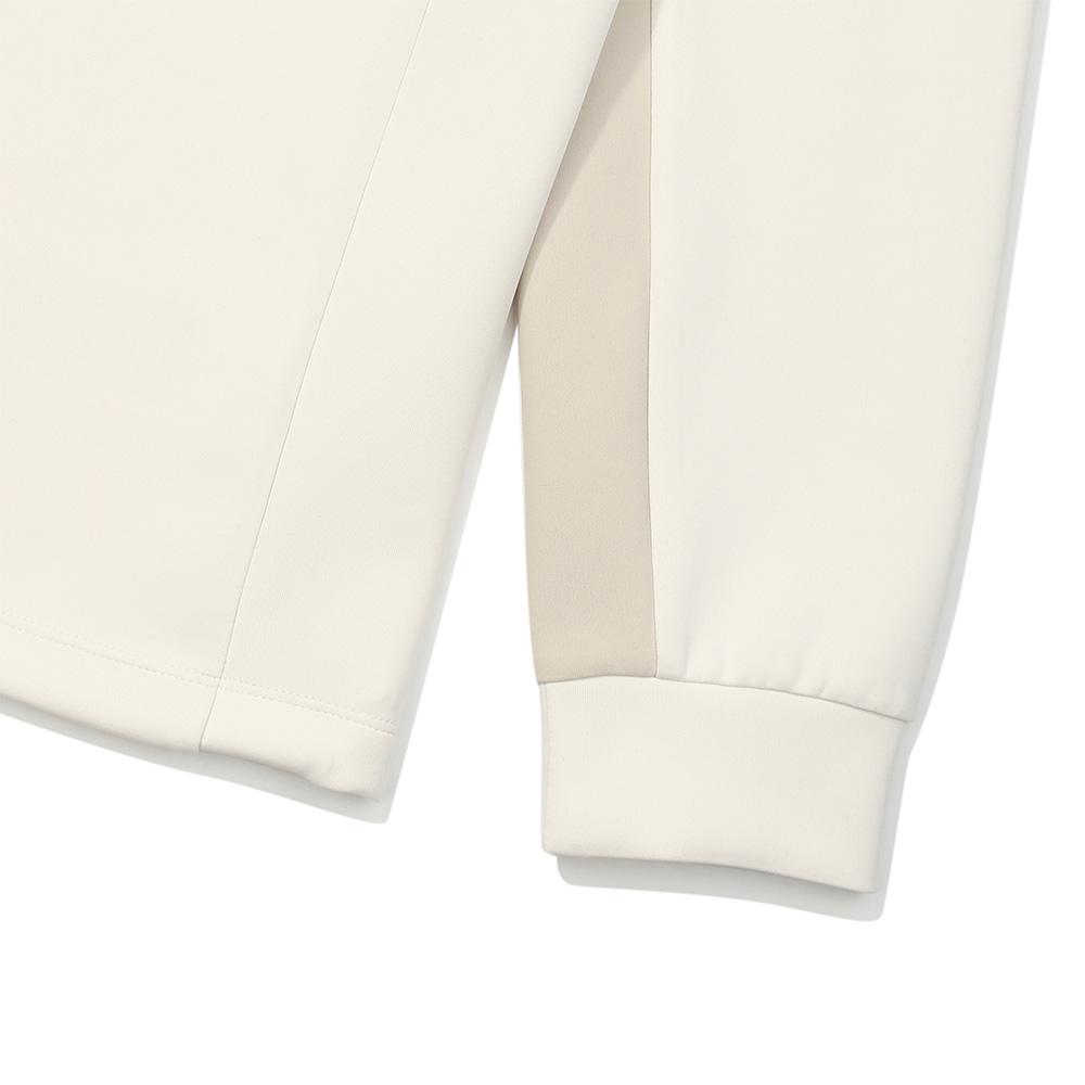 MALBON GOLF Women'S Semi-Over Mock Neck T-Shirt Cream (Woman)