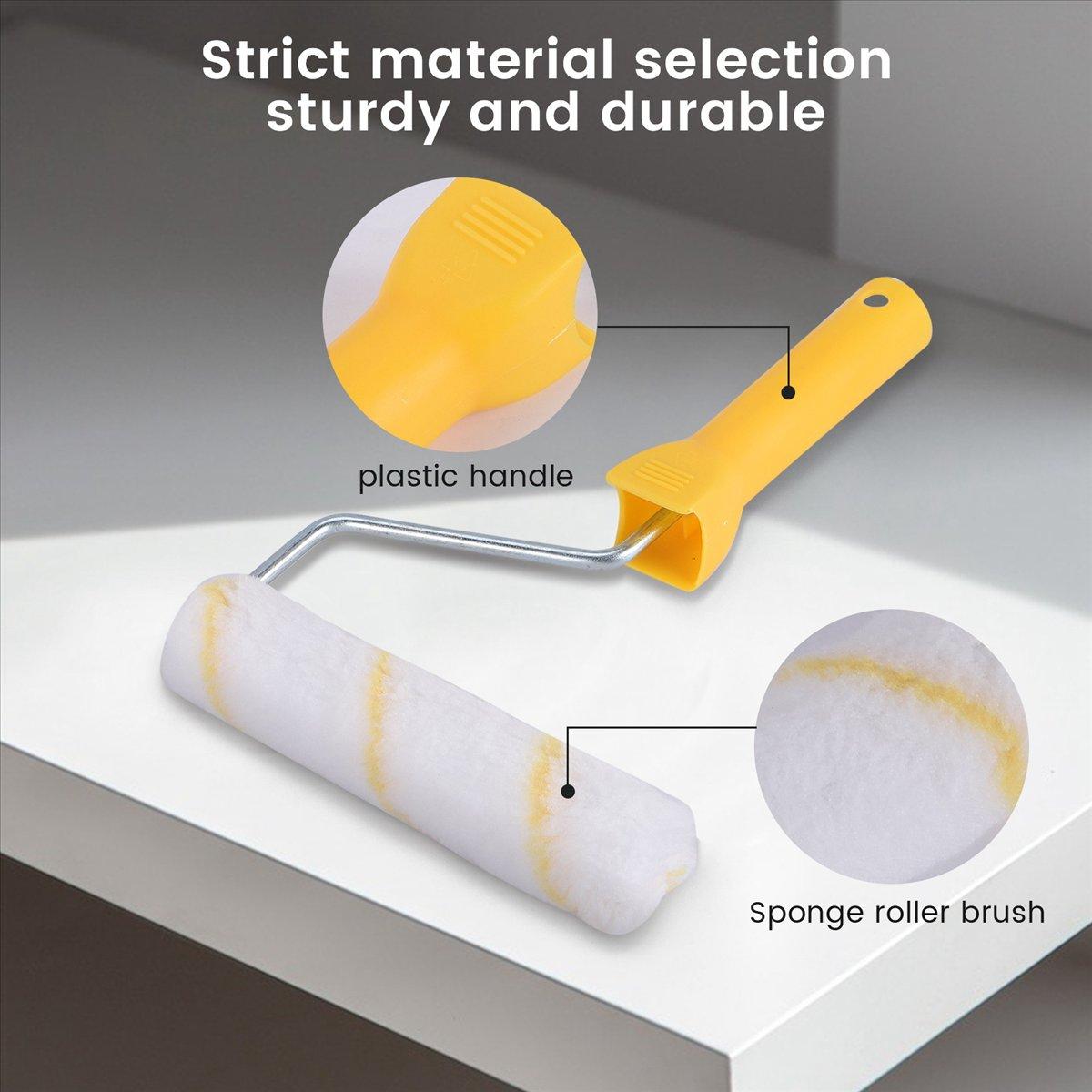 BHBL 11 Piece 6 Inch Foam Roller Brushes Kit Paint Roller Refills Paint Roller Covers Home Repair Paint Roller Kits China Mainland