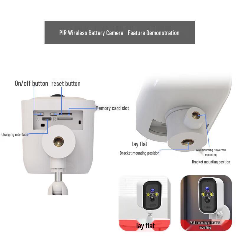 Rayvision 4G Wireless Outdoor Security Camera CN Plug (adapter Included)