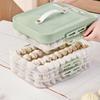 Durable PP Multi Layer Freezer Box Practical Multi Layer Fridge Storage Container For Home And Office Refrigerators