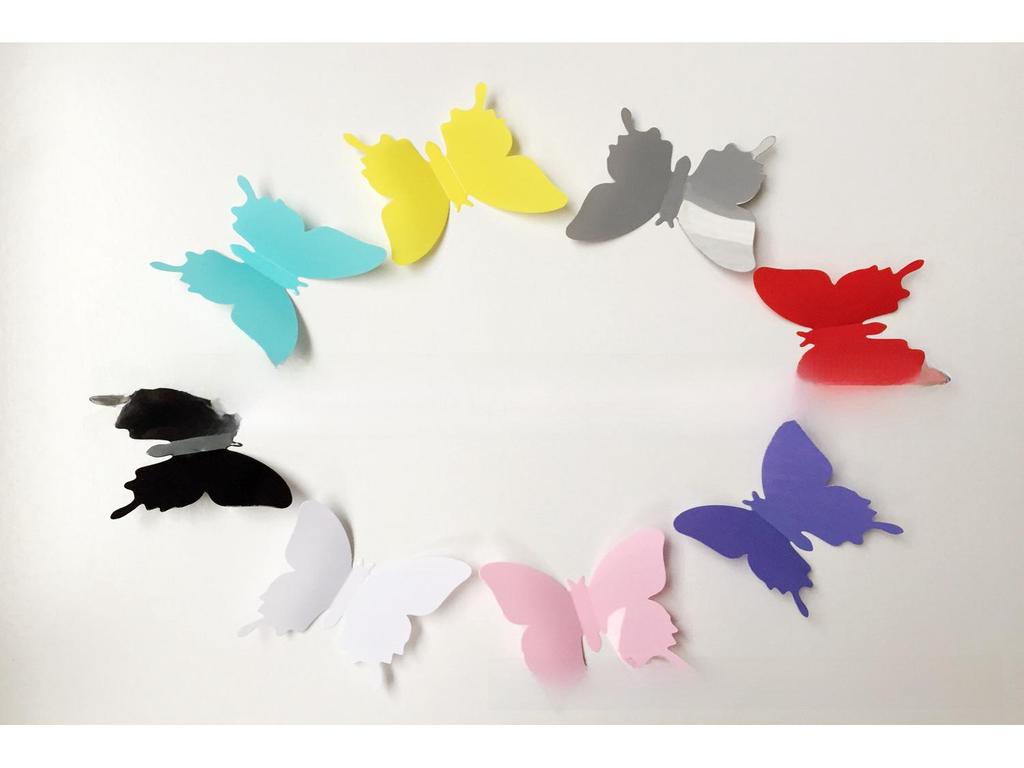 PVC Removable Butterfly Wall Sticker H-010