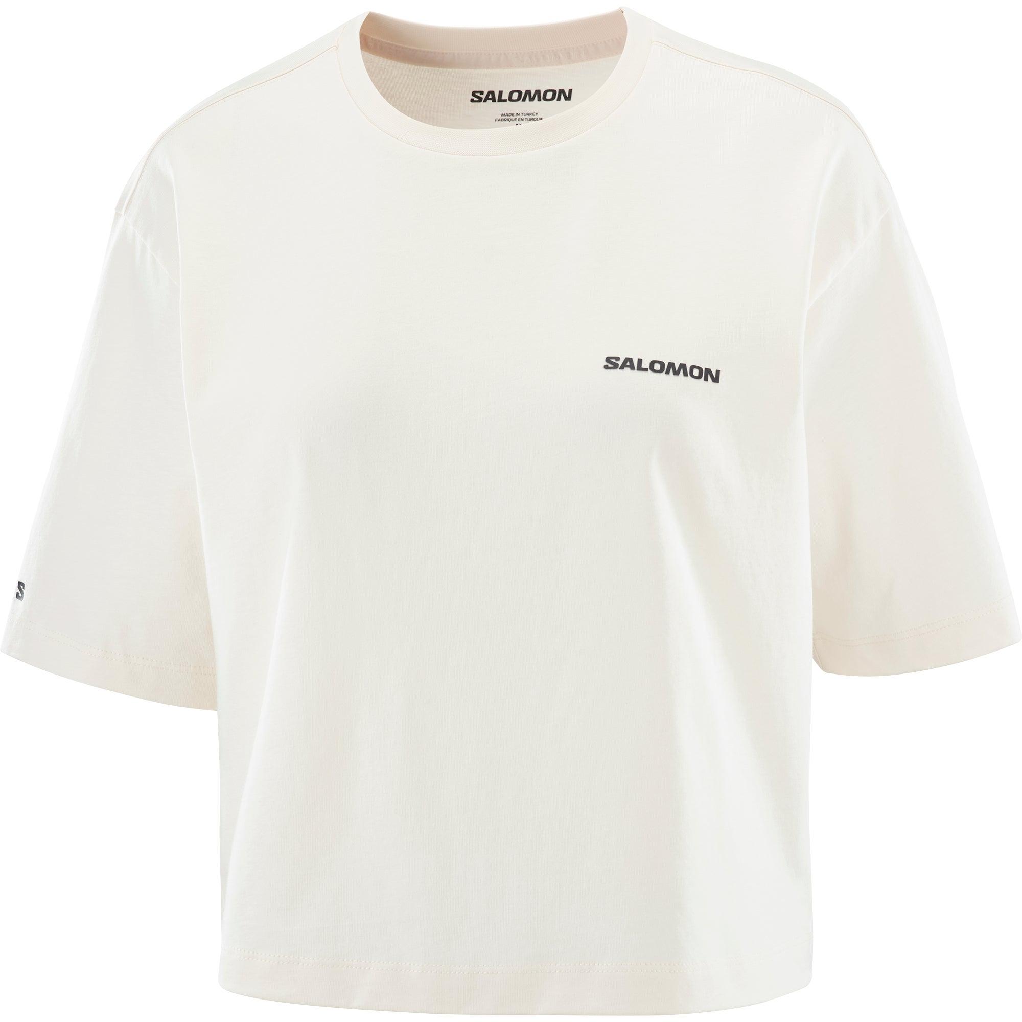 

SALOMON Короткая футболка Vitality Натуральный Минималистичный Трендовый Короткий рукав Со спущенным плечом Женские топы C26807 M