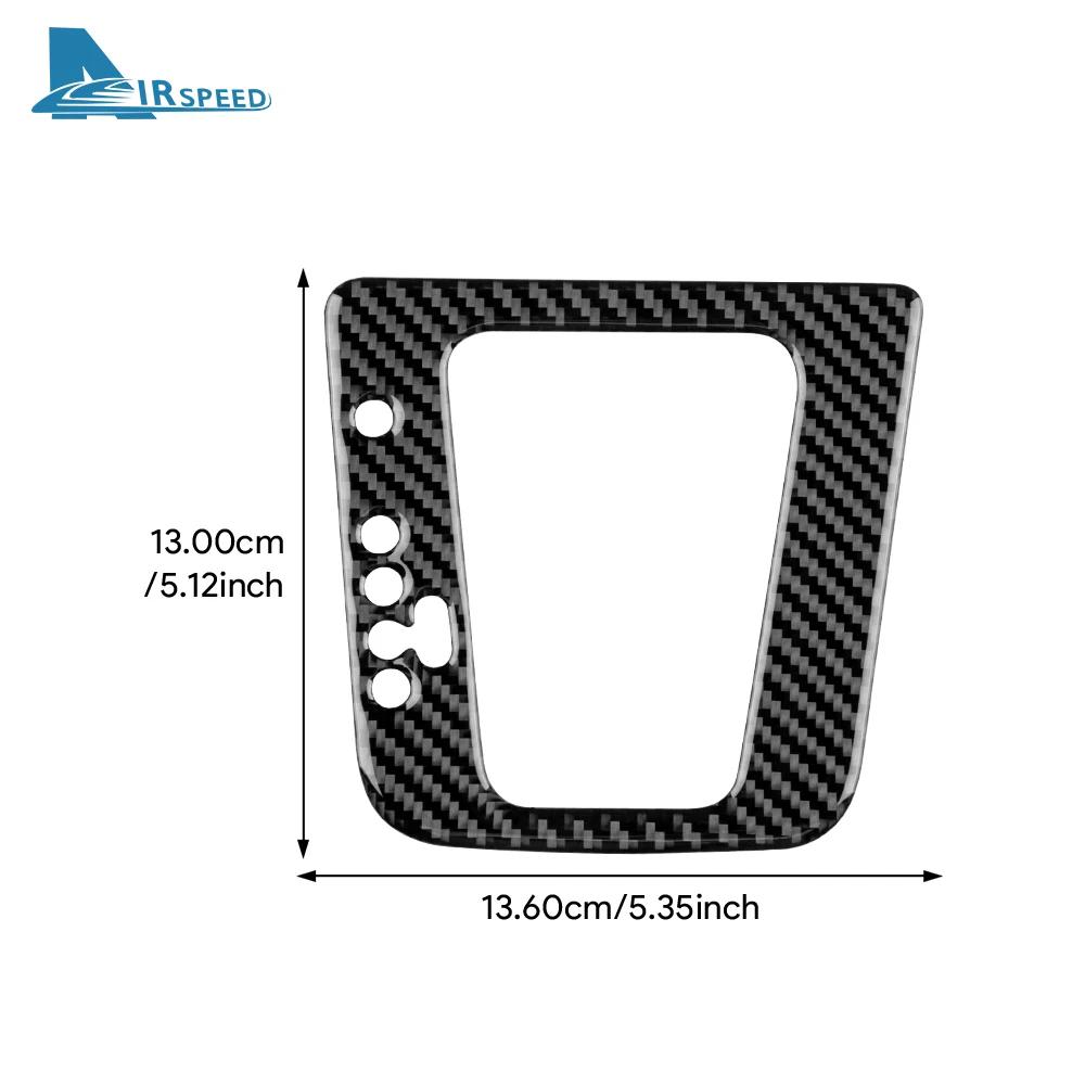 Real Soft Carbon Fiber Sticker For Seat Ibiza 6j 2009 2010 2011 2012 2013 2014 LHD Car Gear Shift Panel Trim Accessories