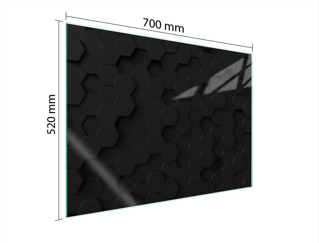 PLACA PROTECTORA DE CRISTAL PARA COCINA 70x52 DISEÑO