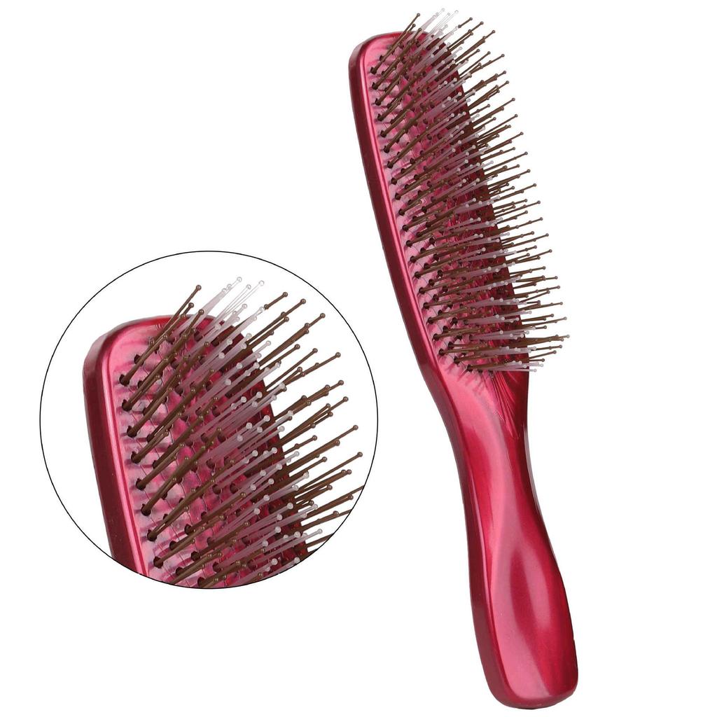Dual-Use Fluffy Styling & Detangling Comb with Soft Fine Needles and Massage Feature