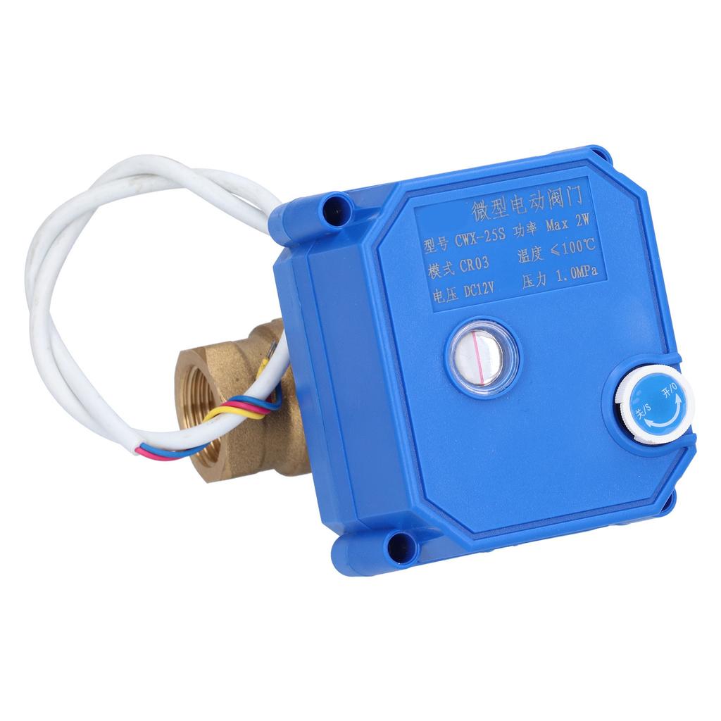 Electric Ball Valve BSP Brass Motorized Mini DN15 1 2in DC12V 3 Wire Setup Accessory