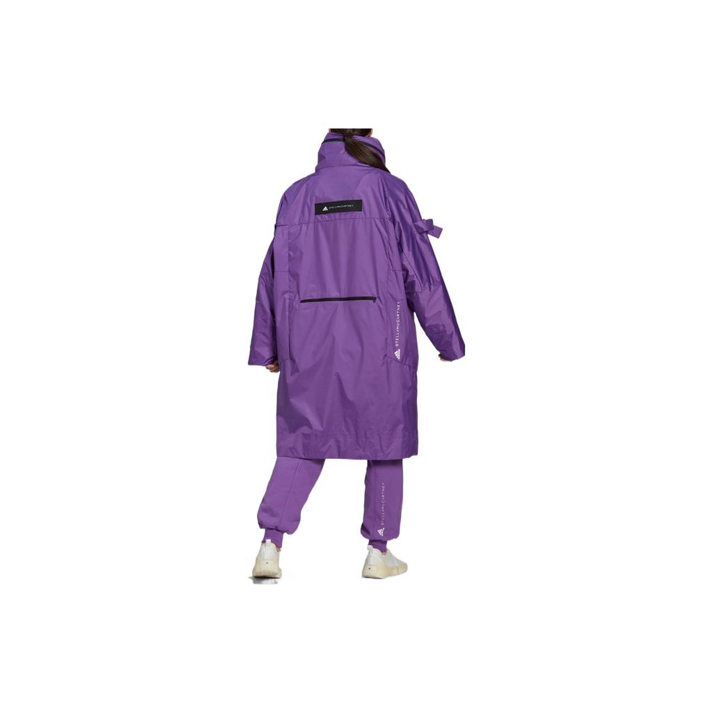 Adidas X Jaqueta Esportiva Longa com Estampa de Logo Stella McCartney Jaquetas Femininas Roxo HG6888