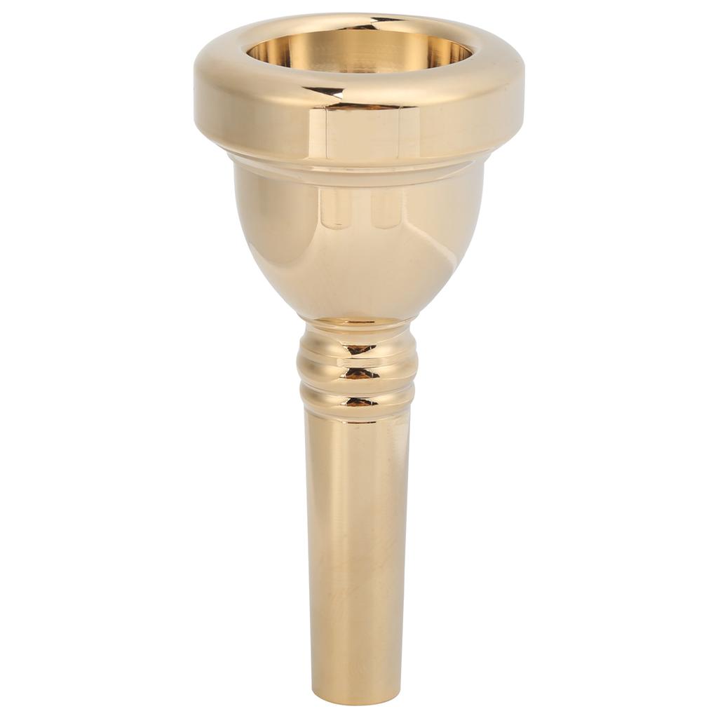 1 2in Horn Mouthpiece Durable Copper Musical Instrument Accessory for Tenor TromboneGold