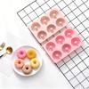 6-Cavities Silicone Donut Mold Easy Release Food Grade DIY Round Doughnut Cake Chocolate Baking Mold Kitchen Supplies