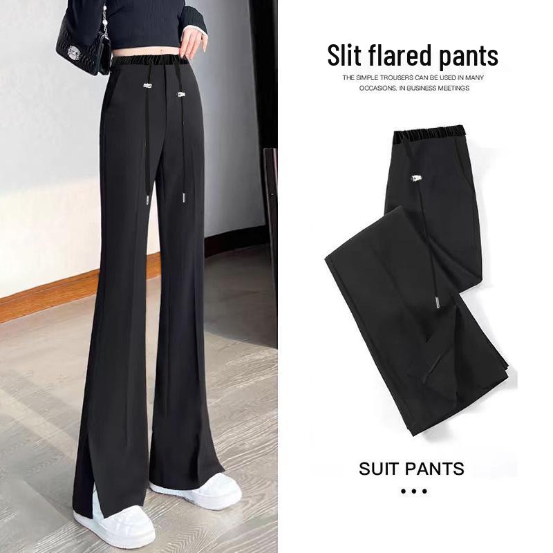 Spring 2026 Micro-Flare Maternity Pants: Slit-Slimming Goddess Suit M