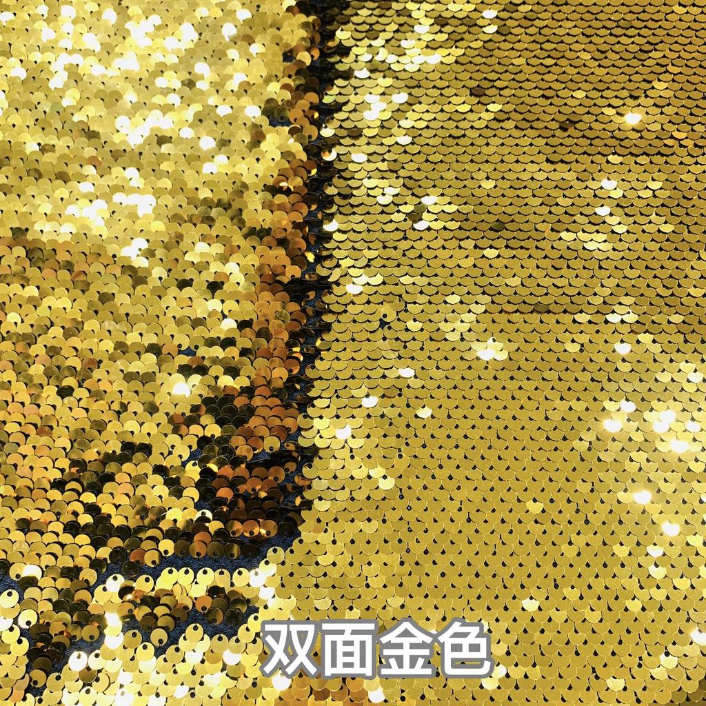 5mm Double-sided Flip-on Sequin Fabric for DIY Clothing, Bags ,background Wall Decoration of The Home