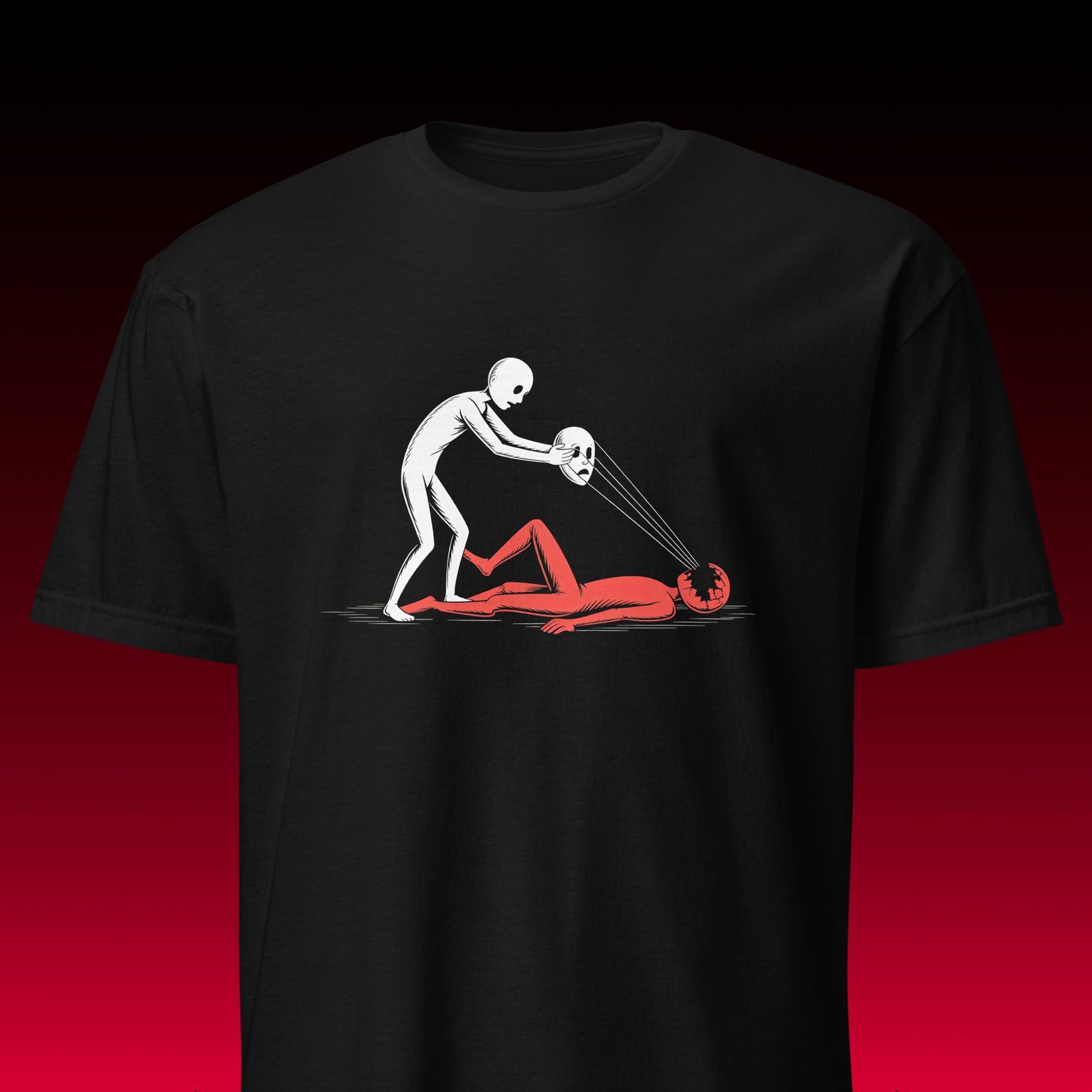 Surrealism Art Tee | Weirdcore Aesthetic | Dark Grunge & Alt Clothing S